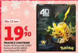Auchan Pokémon Pikachu à construire offre
