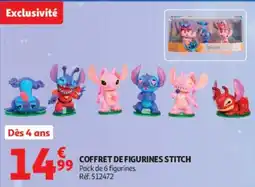 Auchan STITCH COFFRET DE FIGURINES offre