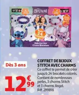 Auchan Stitch COFFRET DE BIJOUX AVEC CHARMS offre