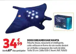 Auchan DODO DREAMER RAIE MANTA offre