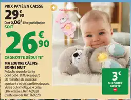 Auchan MA LOUTRE CÂLINS BONNE NUIT offre