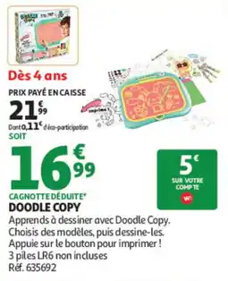 Auchan Doodle Copy offre