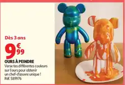 Auchan OURS À PEINDRE offre