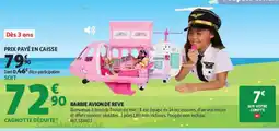 Auchan Barbie avion de rêve offre