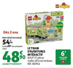 Auchan LEGO DUPLO LE TRAIN D'AVENTURES INTERACTIF offre