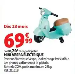 Auchan MINI VESPA ÉLECTRIQUE offre