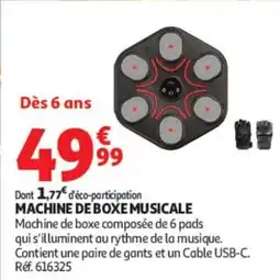 Auchan MACHINE DE BOXE MUSICALE offre