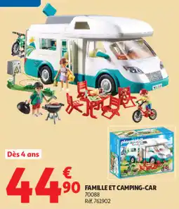 Auchan Playmobil Famille et camping-car offre