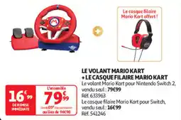 Auchan Mario Kart Volant + Casque filaire Mario Kart offre