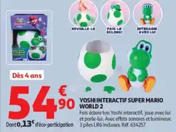 Auchan Yoshi Interactif Super Mario World 2 offre