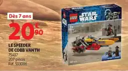 Auchan LEGO STAR WARS LE SPEEDER DE COBB VAN TH offre
