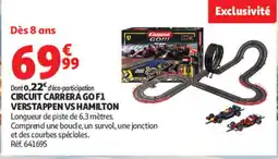 Auchan Carrera Circuit GO F1 Verstappen VS Hamilton offre