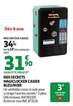 Auchan KIDI SECRETS MAGICLOCKER CASIER offre