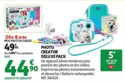 Auchan photo creator PHOTO CREATOR DELUXE PACK offre
