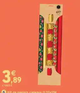 Intermarché FRANCE Kit de papiers cadeaux offre