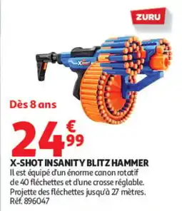 Auchan ZURU X-SHOT INSANITY BLITZ HAMMER offre