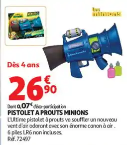 Auchan Les Minions Pistolet à prouts offre