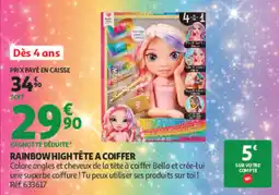 Auchan Rainbow High Tête à coiffer offre