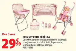 Auchan MON SET POUR BÉBÉ LEA offre