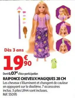 Auchan RAIPONCE CHEVEUX MAGIQUES offre
