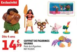 Auchan COFFRET DE FIGURINES VAIANA offre