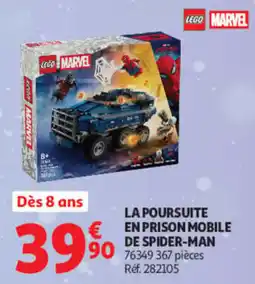 Auchan LEGO MARVEL LA POURSUITE EN PRISON MOBILE DE SPIDER-MAN offre