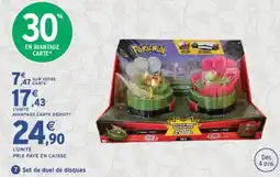 Intermarché Pokémon set de duel de disques offre