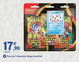 Intermarché Pack de 3 Boosters Méga-Evolution offre