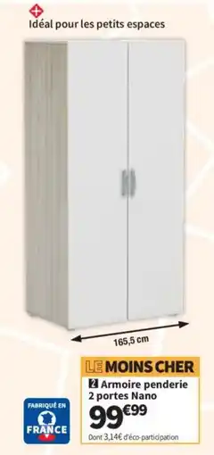 Conforama Armoire penderie Nano offre