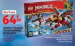 Auchan LEGO NINJAGO LE ROBOT DRAGON TRANSFORMABLE DE BRASERA offre