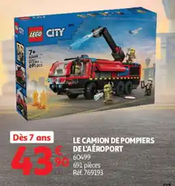 Auchan LEGO CITY LE CAMION DE POMPIERS DE L'AÉROPORT offre
