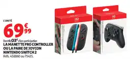 Auchan Nintendo Manette Pro Controller offre