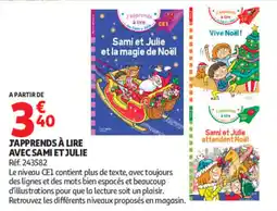 Auchan J'APPRENDS À LIRE AVEC SAMI ET JULIE offre