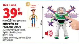 Auchan BUZZ L'ÉCLAIR PARLANTE 30 CM offre