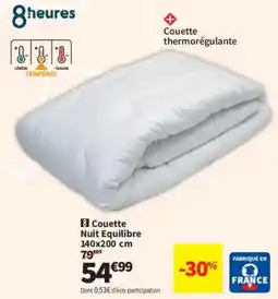 Conforama Couette Nuit Equilibre offre