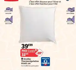 Conforama Oreiller Thermorégulation offre