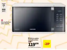 Conforama SAMSUNG Micro-ondes monofonction offre
