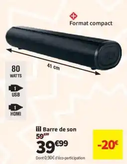 Conforama Barre de son offre