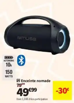 Conforama MUSE Enceinte nomade offre