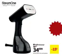 Conforama SteamOne Défroisseur offre
