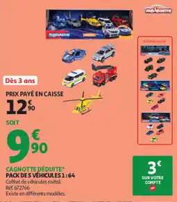 Auchan MAJORETTE Pack de 5 véhicules 1:64 offre
