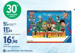 Intermarché Ravensburger Labyrinth junior Pat' Patrouille offre