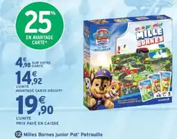 Intermarché Milles Bornes junior Pat' Patrouille offre