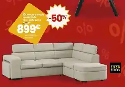 Conforama Canapé d'angle convertible réversible offre