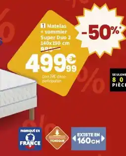 Conforama Matelas + sommier Super Duo 2 offre