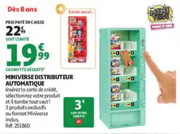 Auchan Miniverse distributeur automatique offre