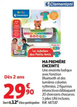Auchan Clementoni Le Jukebox des Petits Amis offre