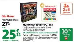 Auchan MONOPOLY MONOPOLY HARRY POTTER offre