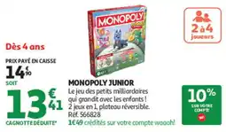 Auchan MONOPOLY MONOPOLY JUNIOR offre