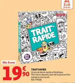 Auchan PIXIE GAMES TRAIT RAPIDE offre
